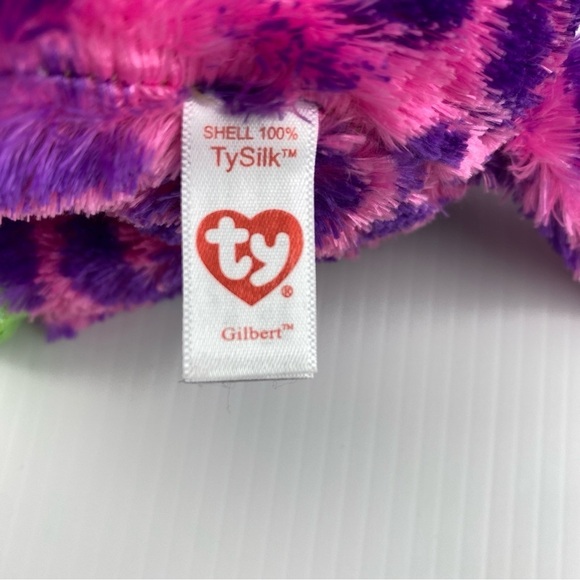 Beanie Boo Gilbert Giraffe 10 inch Plush 2017 Pink Purple Large - Picture 8 of 10